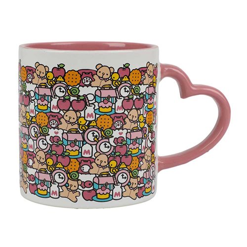 Hello Kitty Heart-Shaped Handle 16 oz. Ceramic Mug