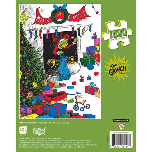 Dr. Seuss The Grinch Merry Grinchmas 1,000-Piece Puzzle
