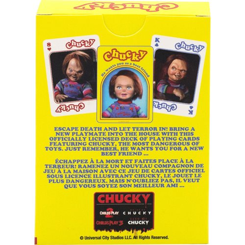 Child's Play Chucky Playing Cards