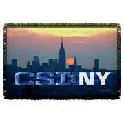 CSI: New York City Logo Woven Tapestry Throw Blanket