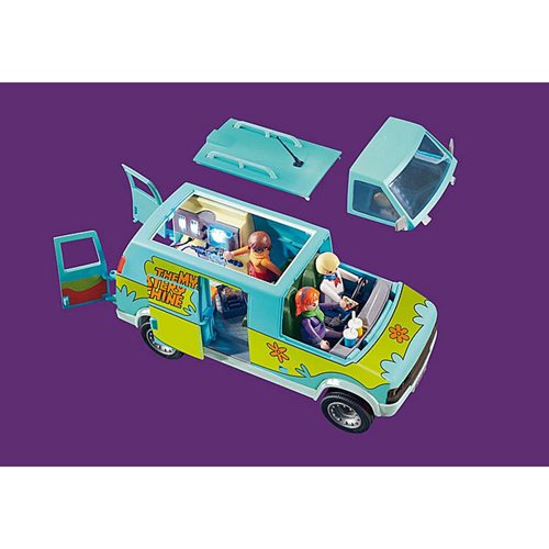 Playmobil 70286 Scooby-Doo! Mystery Machine with Fred, Daphne, and Velma Action Figures