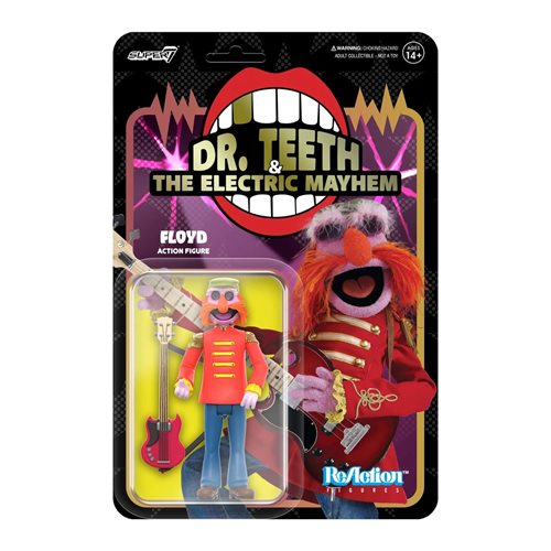 The Muppets Electric Mayhem Band Floyd 3 3/4-Inch ReAction Figure