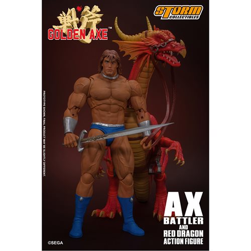 Golden Axe Ax Battler and Red Dragon 1:12 Scale Action Figure