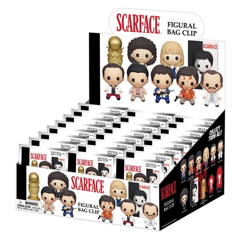 Scarface 3D Foam Bag Clip Display Case of 24