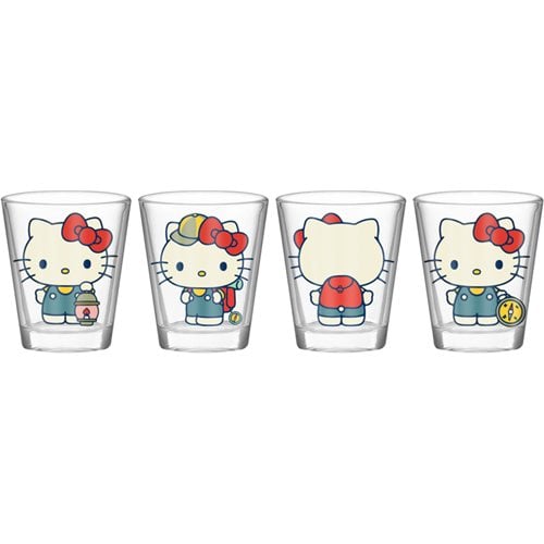 Hello Kitty Mini 1.5 oz. Glass Set of 4