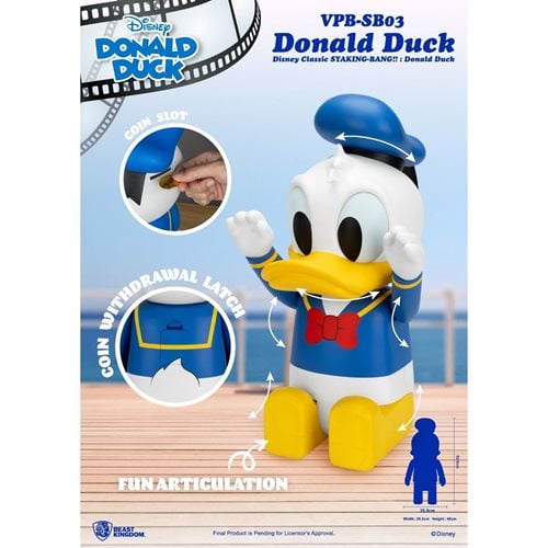 Donald Duck Disney Classic VPB-SB03 Syaking-Bang!! Piggy Bank
