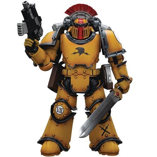 Joy Toy Warhammer 40,000 Imperial Fists Legion MkIII Tactical Squad Sergeant with Power Sword 1:18 Scale Action Figure