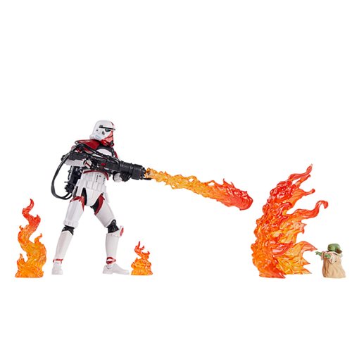 Star Wars The Vintage Collection Deluxe Incinerator Trooper and Grogu 3 3/4-Inch Action Figures - Ex