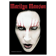 Marilyn Manson Head Shot Fabric Poster Wall Hanging