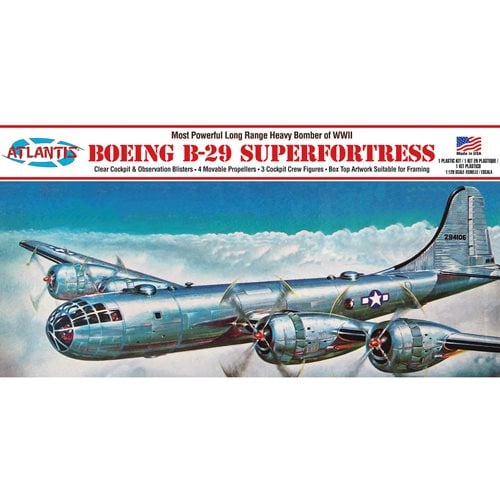 Boeing B-29 Superfortress with Swivel Stand 1:120 Scale Plastic Model Kit