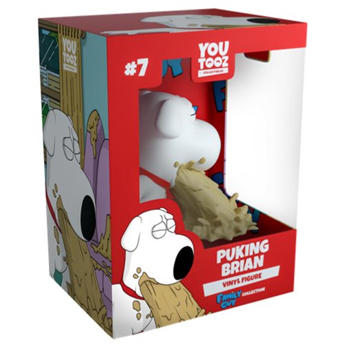 Family Guy Collection Puking Brian Vinyl Figure #7