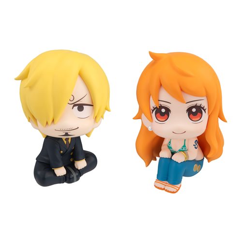 One Piece Sanji and Nami with Cloche and Orange Lookup Series Statue Set of 2