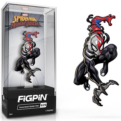Spider-Man Maximum Venom Venomized Spider-Man FiGPiN Classic Enamel Pin