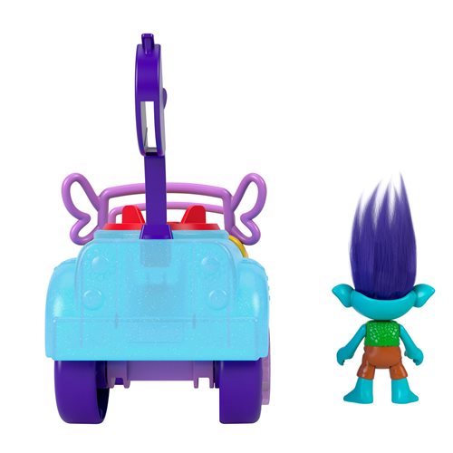 Trolls Imaginext Branch's Buggy Blue Action Figure and Vehicle Set