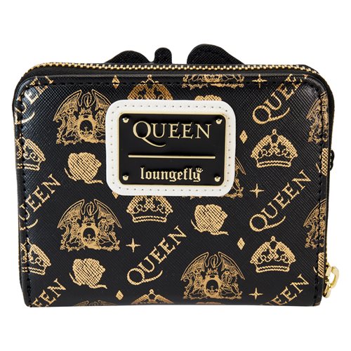 Queen Logo Crest Zip-Around Wallet