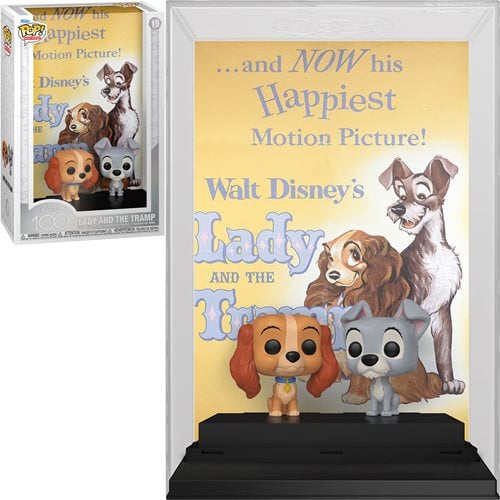 Disney 100 Lady and the Tramp Funko Pop! Movie Poster #15 with Case