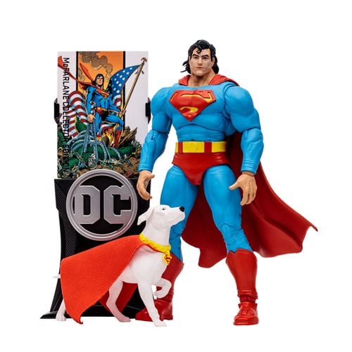DC McFarlane Collector Edition Wave 3 Superman & Krypto Return of Superman 7-Inch Scale Action Figur