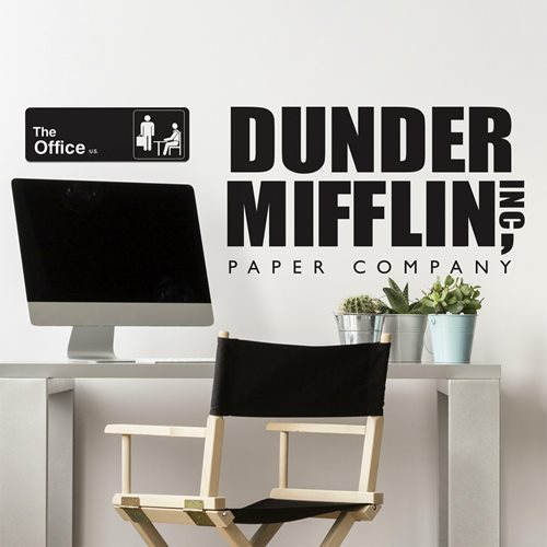 The Office Dunder Mifflin Peel and Stick Giant Wall Decals