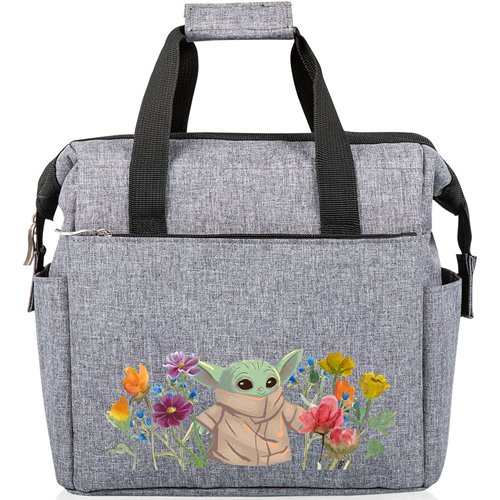 Star Wars: The Mandalorian Grogu Heathered Gray On-the-Go Lunch Cooler Bag