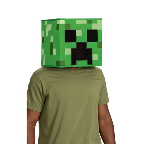 Minecraft Anniversary Creeper Block Head Roleplay Mask