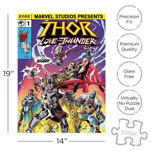 Thor: Love and Thunder Comic 500-Piece Puzzle