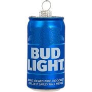 Budweiser Bud Light Can Glass 3 1/4-Inch Ornament