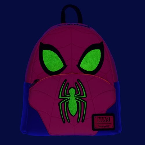 Marvel Spider-Man Cosplay Glow-in-the-Dark Mini-Backpack - Entertainment Earth Exclusive