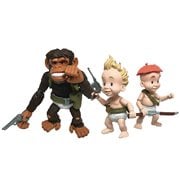 Sam & Max Wave 2 Rubber Pants Commandos Ginormous Deluxe Action Figure Set of 3, Not Mint