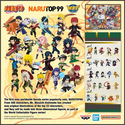 Naruto Narutop99 Volume 4 World Collectable Mini-Figure Case of 12