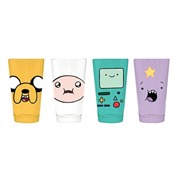 Adventure Time Character Faces Pint Glass 4-Pack