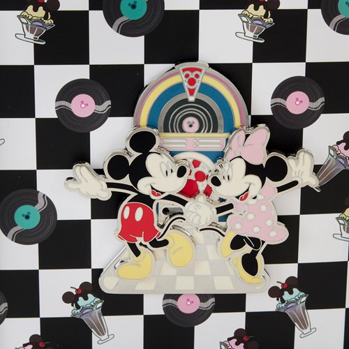 Minnie and Mickey Date Night Jukebox 3-Inch Collector Box Pin
