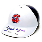 Hank Aaron Atlanta Braves Signed 1974 Batting Helmet