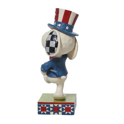 Peanuts Patriotic Snoopy Marching by Jim Shore Statue