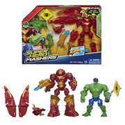 Marvel Super Hero Mashers Hulkbuster Iron Man vs. Hulk Mash Pack Action Figures