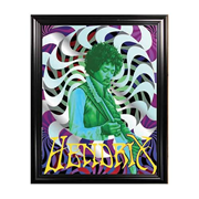 Jimi Hendrix Framed Mirror Art