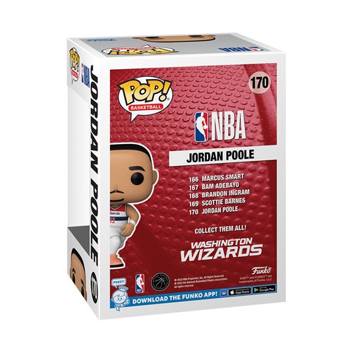 NBA Washington Wizards Jordan Poole Funko Pop! Vinyl Figure #170