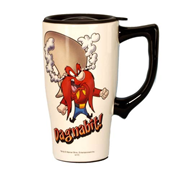 Looney Tunes Yosemite Sam White Travel Mug with Handle