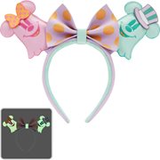 Disney Pastel Ghost Minnie and Mickey GITD Ears Headband