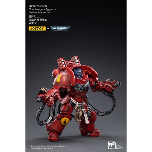 Joy Toy Warhammer 40,000 Space Marines Blood Angels Aggressor Brother Marine 04 1:18 Scale Action Fi