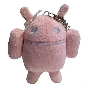Google Android Pink Android 4-Inch Key Chain Plush