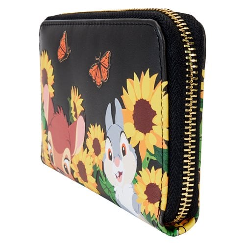 Bambi Sunflower Friends Zip-Around Wallet