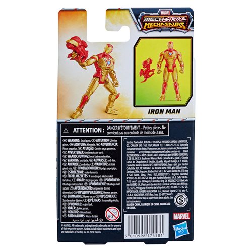 Marvel Mech Strike Mechasaurs Iron Man 4-Inch Action Figure