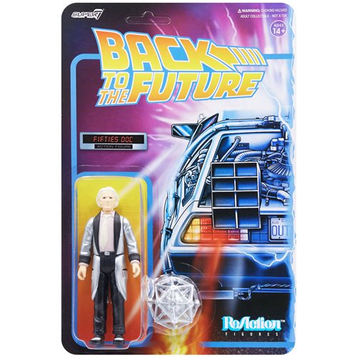 Back to the Future Doc Brown 1950s 3 3/4-Inch ReAction Figure