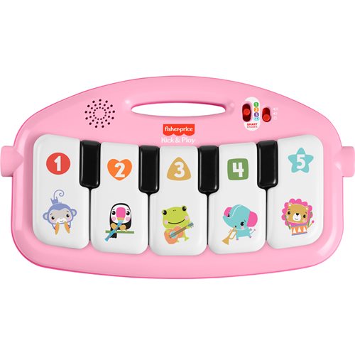 Fisher-Price Glow and Grow Kick and Play Pink Piano Gym