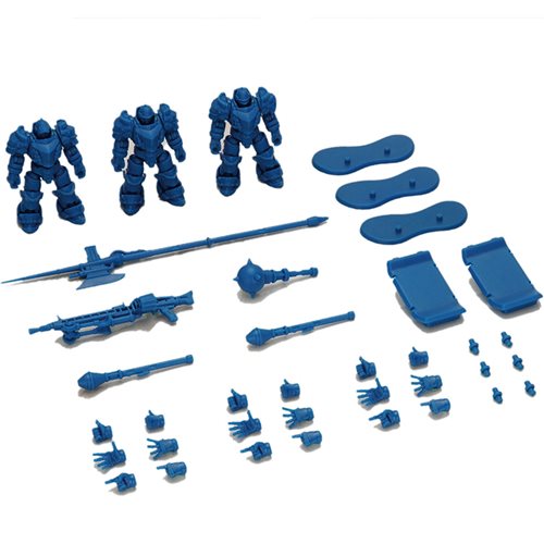 Archecore ARC-G02 Arche-Knights Squad Customized Blue Color Version 1:35 Scale Action Figure Set of 3