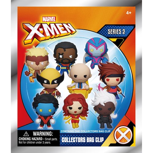X-Men Comic Characters Series 2 3D Foam Bag Clip Random 6-Pack