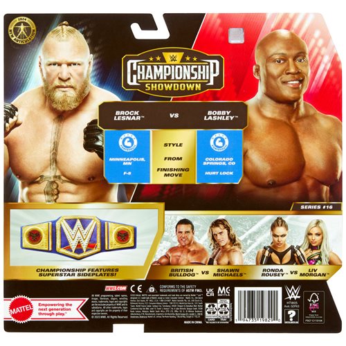 WWE Championship Showdown Series 16 Action Figure 2-Pack Case of 4