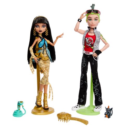 Monster High Booriginal Creeproduction Cleo De Nile and Deuce Gorgon Collectible Doll Set