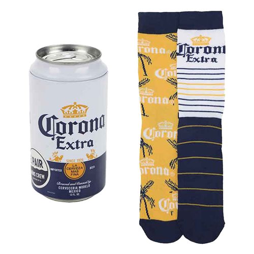 Corona Crew Sock 2-Pack in a Beer Can