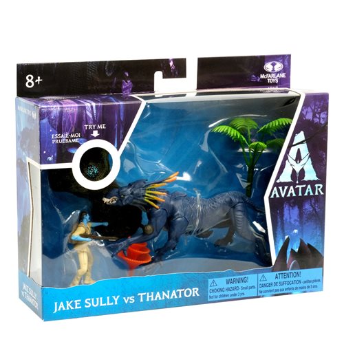 Disney Avatar 1 World of Pandora Medium Deluxe Thanator and Jake Sully Action Figure